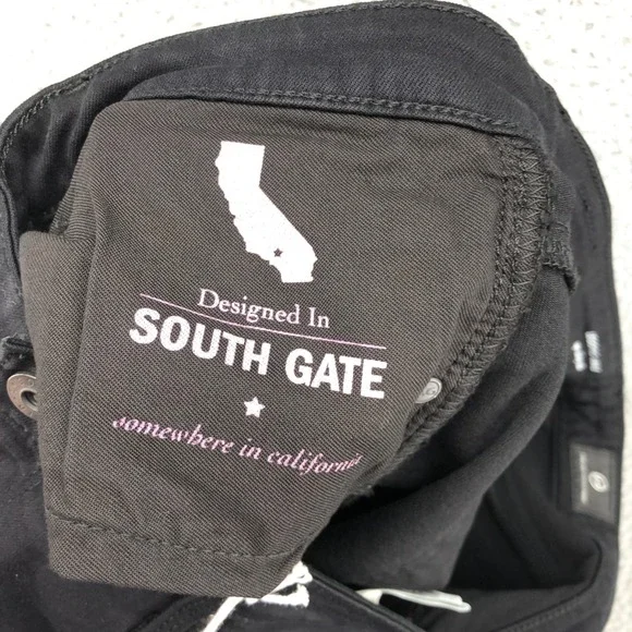 AG Adriano Goldschmied Legging Ankle Super Skinny Jeans Womens 32 14 Black New - Picture 16 of 16